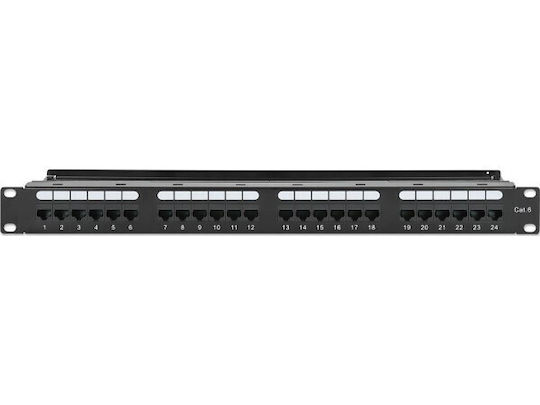 Intellinet Patch Panel 24port Cat 6 Black 721035 - Image 2