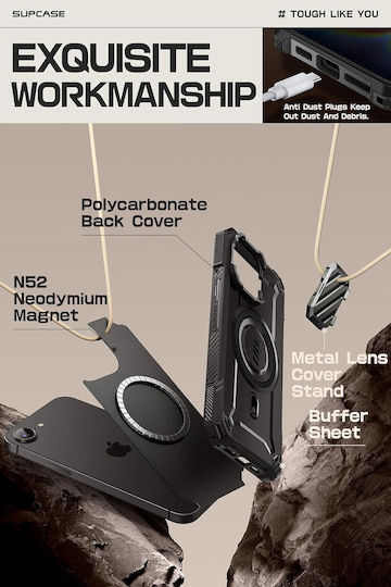 Supcase Ub Xt Mag Back Cover Σιλικόνης 1.8mm Μαύρο (Apple iPhone 16e) - Image 8