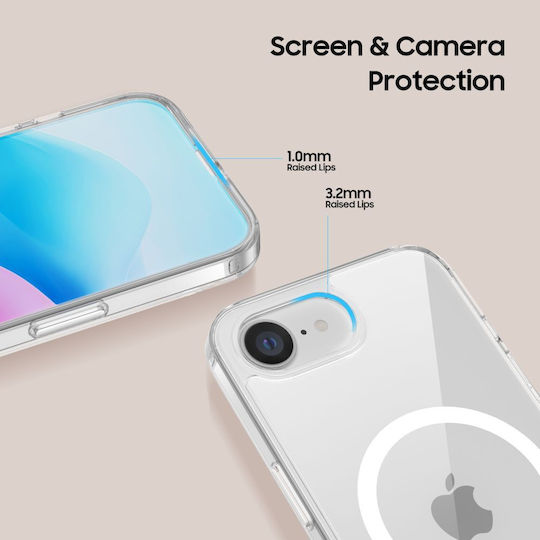 Tech-Protect Flexair Hybrid Back Cover Δερματίνης / Σιλικόνης Διάφανο (iPhone 17e / 16e) - Image 3