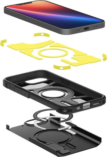 Spigen Tough Armor AI (MagFit) Back Cover Σιλικόνης / Πλαστικό 2mm Μαύρο (iPhone 17e / 16e) ACS09137 - Image 7