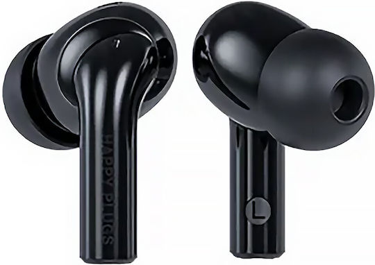 Happy Plugs Joy Pro In-ear Bluetooth Handsfree Ακουστικά με Θήκη Φόρτισης Μαύρα - Image 4