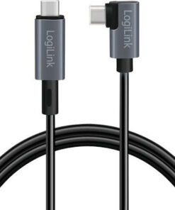 Alternative view of LogiLink USB 2.0 Cable USB-C male - USB-C 100W Μαύρο 1m CU0182