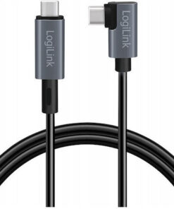 Alternative view of LogiLink USB 2.0 Cable USB-C male - USB-C 100W Μαύρο 2m CU0183