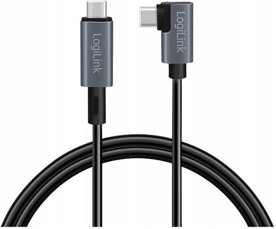 LogiLink USB 2.0 Cable USB-C male - USB-C 100W Μαύρο 2m CU0183 - Image 2