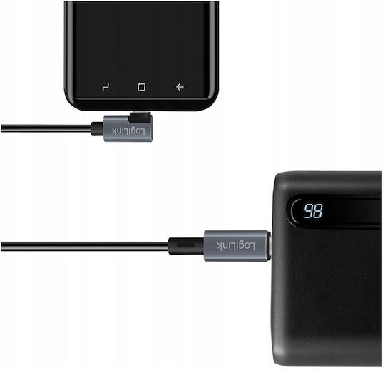 LogiLink USB 2.0 Cable USB-C male - USB-C 100W Μαύρο 2m CU0183 - Image 5