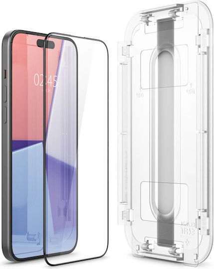 Spigen Glas.Tr 0.3mm Full Face Tempered Glass Μαύρο (iPhone 15) AGL06908 - Image 5