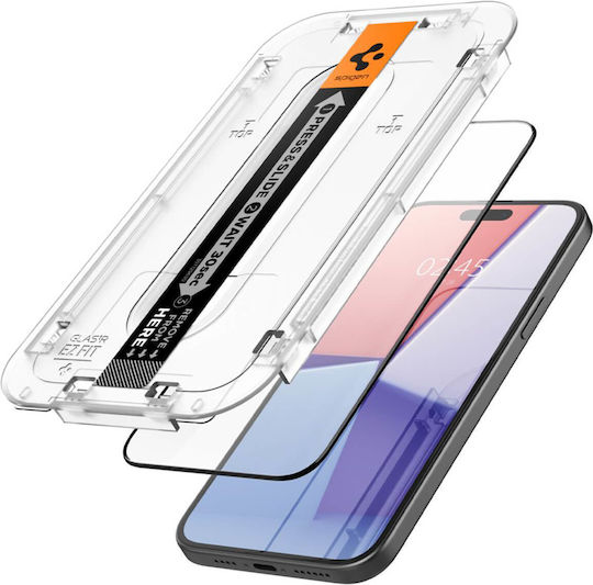 Spigen Glas.Tr 0.3mm Full Face Tempered Glass Μαύρο (iPhone 15) AGL06908 - Image 6