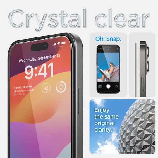 Spigen Glas.Tr 0.3mm Full Face Tempered Glass Μαύρο (iPhone 15) AGL06908 - Image 10