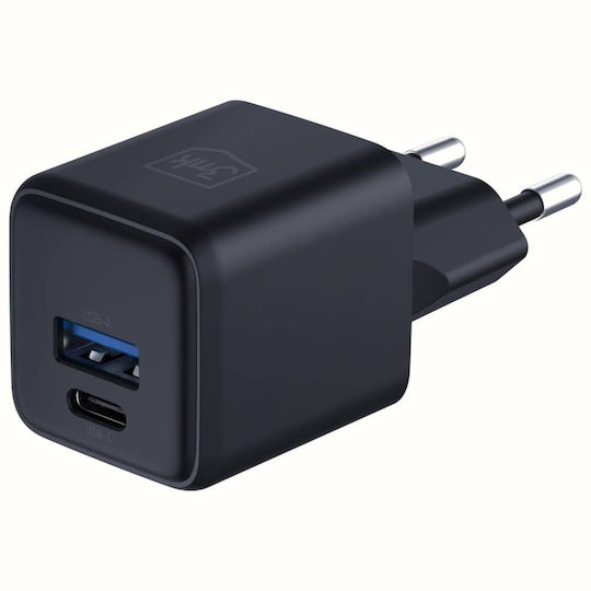 3MK Φορτιστής Χωρίς Καλώδιο GaN με Θύρα USB-A και Θύρα USB-C 20W Power Delivery / Quick Charge 4+ Μαύρος (Hyper) - Image 6