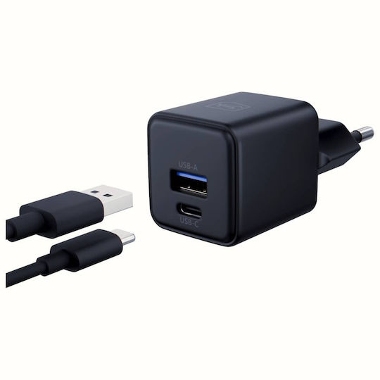 3MK Φορτιστής Χωρίς Καλώδιο GaN με Θύρα USB-A και Θύρα USB-C 20W Power Delivery / Quick Charge 4+ Μαύρος (Hyper) - Image 3