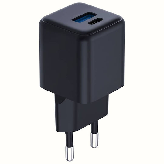 3MK Φορτιστής Χωρίς Καλώδιο GaN με Θύρα USB-A και Θύρα USB-C 20W Power Delivery / Quick Charge 4+ Μαύρος (Hyper) - Image 7