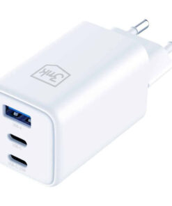 Alternative view of 3MK Φορτιστής Χωρίς Καλώδιο GaN με Θύρα USB-A και 2 Θύρες USB-C 65W Power Delivery Λευκός (Hyper)