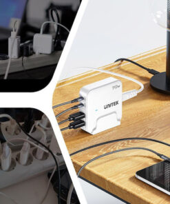 Alternative view of Unitek Βάση Φόρτισης GaN με 2 Θύρες USB-A και 2 Θύρες USB-C 70W Power Delivery σε Λευκό χρώμα (P1228AWH01-EU)