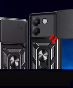 Alternative view of Tech-Protect Camshield Pro Back Cover Σιλικόνης / Πλαστικό Μαύρο (Redmi Note 14 4G)