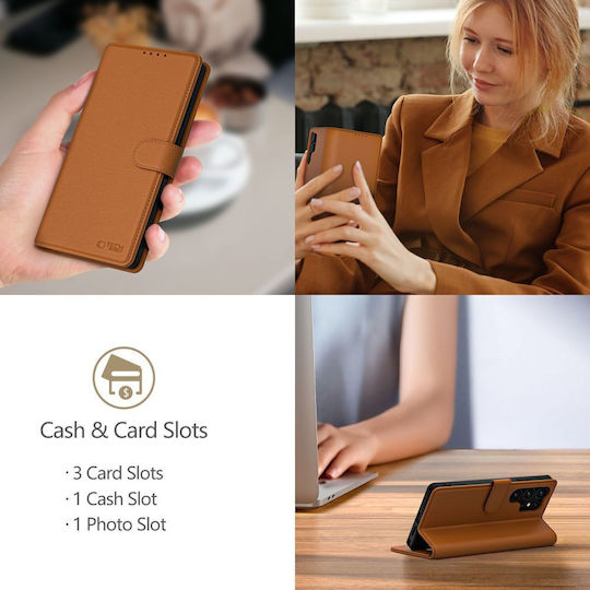 Tech-Protect Wallet Δερματίνης Καφέ (iPhone 17e / 16e) - Image 4