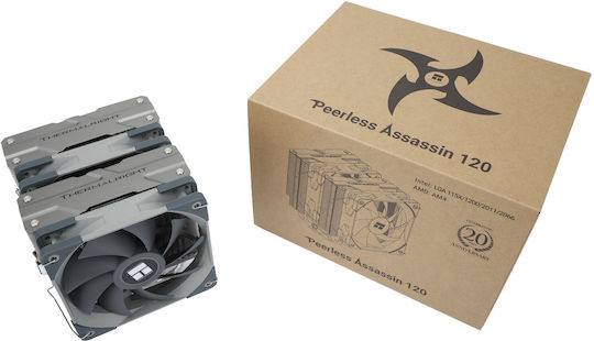 Thermalright Peerless Assassin 120 Ψύκτρα Επεξεργαστή για Socket AM4/AM5/1200/115x/1700 Ασημί - Image 10