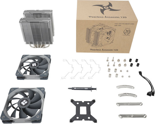 Thermalright Peerless Assassin 120 Ψύκτρα Επεξεργαστή για Socket AM4/AM5/1200/115x/1700 Ασημί - Image 9