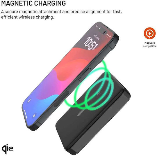 Fixed MagZen 10 Pro MagSafe Power Bank 10000mAh 30W με Θύρα USB-C Μαύρο - Image 5