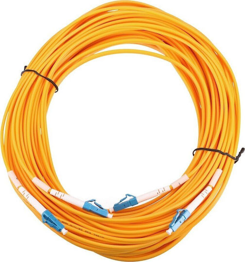 Extralink Καλώδιο Οπτικής Ίνας LC/UPC-LC/UPC 15m Κίτρινο 1τμχ EX.3326 - Image 3