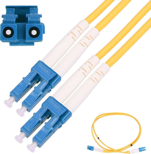 Extralink Καλώδιο Οπτικής Ίνας LC/UPC-LC/UPC 15m Κίτρινο 1τμχ EX.3326 - Image 2