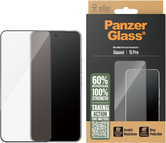 PanzerGlass Tempered Glass Μαύρο (Xiaomi 15 Pro) PGRNUWFG53211 - Image 2