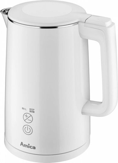 Amica Βραστήρας 1.5lt 2200W Λευκός KF6011 - Image 2