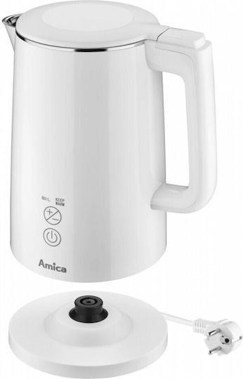 Amica Βραστήρας 1.5lt 2200W Λευκός KF6011 - Image 3