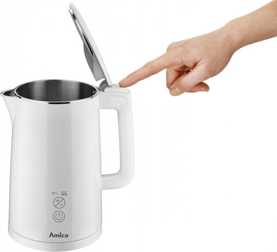 Amica Βραστήρας 1.5lt 2200W Λευκός KF6011 - Image 4