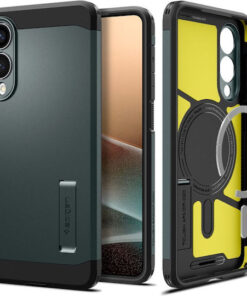 Spigen Tough Armor AI (MagFit) Back Cover Σιλικόνης / Πλαστικό 2mm Πράσινο (Galaxy S25 Edge) ACS09424