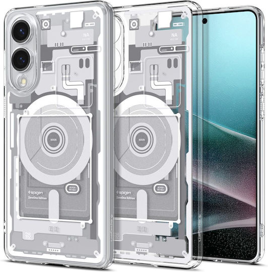 Spigen Ultra Hybrid Mag Back Cover Σιλικόνης 0.3mm Λευκό (Galaxy S25 Edge) ACS09417
