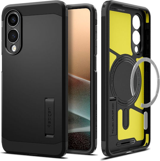 Spigen Tough Armor Magsafe Back Cover Σιλικόνης / Πλαστικό 2mm Μαύρο (Galaxy S25 Edge) ACS09422