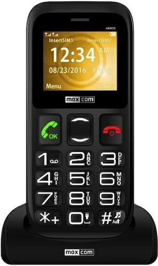 MaxCom MM426 SE Dual SIM Κινητό με Μεγάλα Κουμπιά (Ελληνικό Μενού) Μαύρο - Image 5