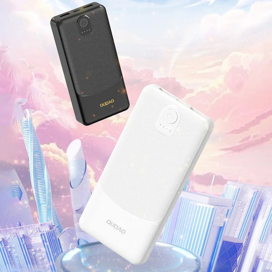 Dudao K10 Power Bank 10000mAh 12W με 2 Θύρες USB-A Λευκό - Image 2