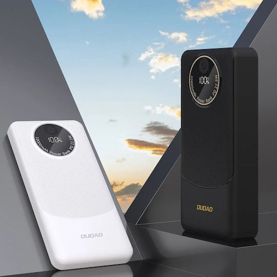 Dudao K12 Power Bank 10000mAh 22.5W με 2 Θύρες USB-A Power Delivery Μαύρο - Image 2