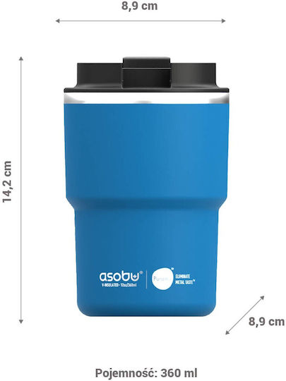 Asobu Κούπα Θερμός Ανοξείδωτο 360ml Pastel Green - Image 3
