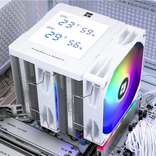 Thermalright Peerless Assassin 120 Ψύκτρα Επεξεργαστή για Socket 115x/1200/1700/1851 με ARGB Φωτισμό Λευκή - Image 7