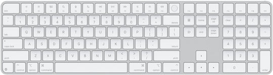 Apple Magic Ασύρματο Bluetooth Πληκτρολόγιο Αγγλικό US Συμβατό με Mac Λευκό