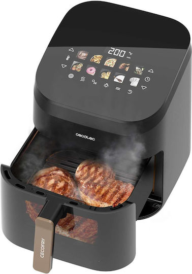 Cecotec Cecofry&grill Smokin' 6500 Air Fryer με Διπλό Αποσπώμενο Κάδο 6.5lt Μαύρο - Image 4