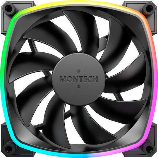 Montech Case Fan 120mm με ARGB Φωτισμό και Σύνδεση 4-Pin PWM 3τμχ - Image 3