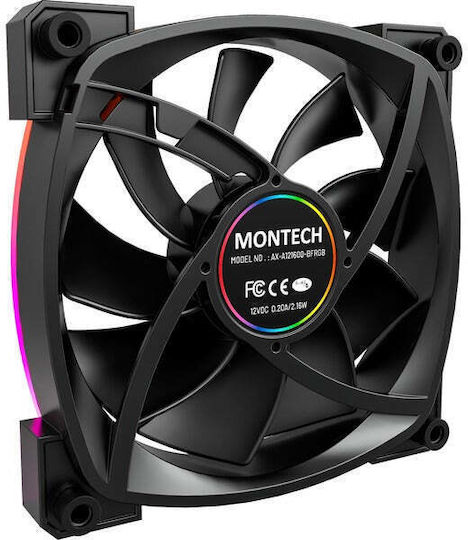 Montech Case Fan 120mm με ARGB Φωτισμό και Σύνδεση 4-Pin PWM 3τμχ - Image 5