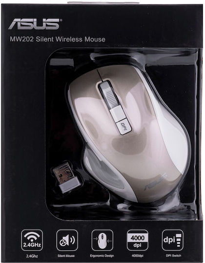 Asus MW202 Ασύρματο Εργονομικό Ποντίκι Χρυσό - Image 3