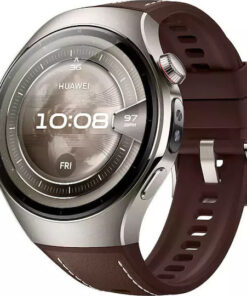 Huawei Watch 5 Titanium 46mm Αδιάβροχο με eSIM και Παλμογράφο (Καφέ)