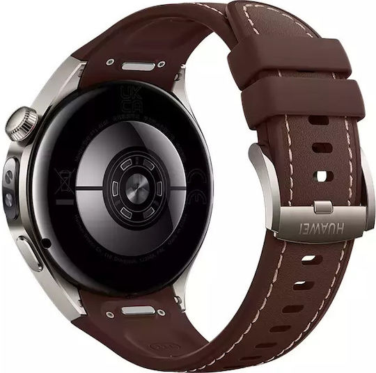 Huawei Watch 5 Titanium 46mm Αδιάβροχο με eSIM και Παλμογράφο (Καφέ) - Image 2