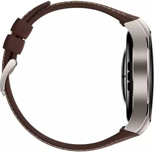 Huawei Watch 5 Titanium 46mm Αδιάβροχο με eSIM και Παλμογράφο (Καφέ) - Image 6