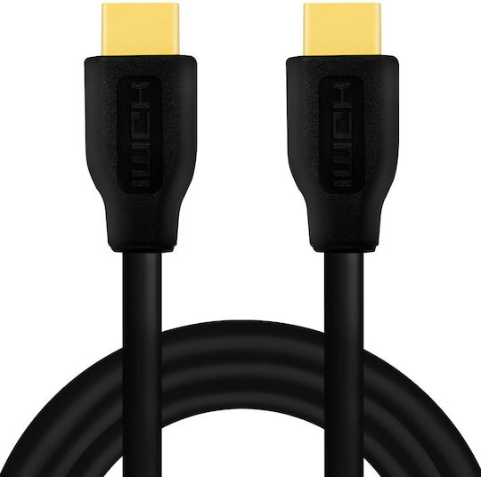 LogiLink Flat Cable HDMI male - HDMI male 1m Μαύρο CH0100 - Image 3