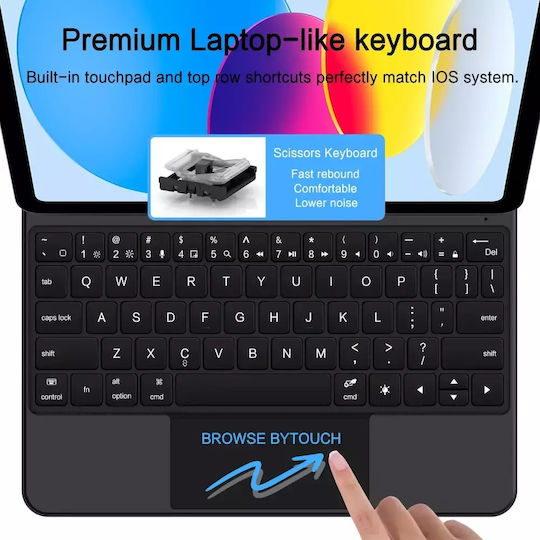 Tech-Protect Smartcase Flip Cover με Πληκτρολόγιο Μαύρη (iPad 10.9” 10/2022, iPad 11” 11/2025) - Image 11