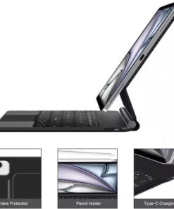 Alternative view of Tech-Protect Smartcase Flip Cover με Πληκτρολόγιο Μαύρη (iPad Pro 12.9” 4/5/6, iPad Air 13” 1/2)