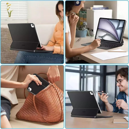 Tech-Protect Smartcase Flip Cover με Πληκτρολόγιο Μαύρη (iPad Pro 12.9” 4/5/6, iPad Air 13” 1/2) - Image 5