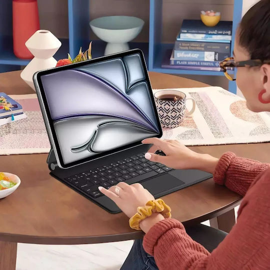 Tech-Protect Smartcase Flip Cover με Πληκτρολόγιο Μαύρη (iPad Pro 12.9” 4/5/6, iPad Air 13” 1/2) - Image 4