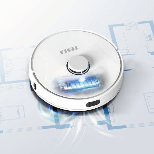 Tesla Robostar Iq700 Σκούπα Ρομπότ για Σκούπισμα & Σφουγγάρισμα με Χαρτογράφηση και Wi-Fi Λευκή - Image 6